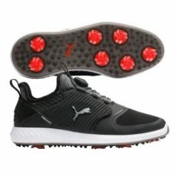 Puma Ignite PWRADAPT Caged Disc Golf Shoes - Black