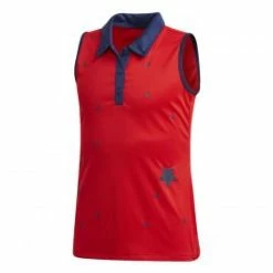 Adidas Girls Printed Sleeveless Polo