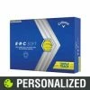 2023 Callaway ERC Soft Triple Track Personalized Yellow Golf Balls -Golf Shoes Discount balls 2023 erc soft triple track yellow 1446 1