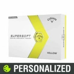 2023 Callaway Supersoft Personalized Yellow Golf Balls