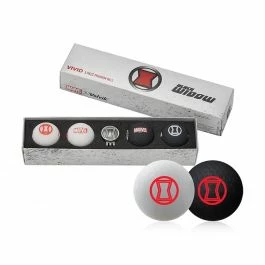Volvik Marvel X Black Widow Golf Balls 3 Volvik Marvel X Black Widow Golf Balls