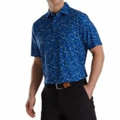 FootJoy Terrazzo Print Lisle Polo