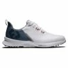 FootJoy 55441 Fuel Golf Shoes - White/Blue Fog/Red -Golf Shoes Discount fj 55441 01