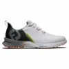 FootJoy 55443 Fuel Golf Shoes - White/Black/Orange -Golf Shoes Discount fj 55443 01