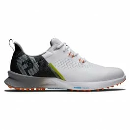 FootJoy 55443 Fuel Golf Shoes - White/Black/Orange 3 FootJoy 55443 Fuel Golf Shoes - White/Black/Orange