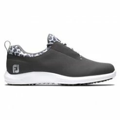 FootJoy 93155 Leisure Women's Golf Shoe - Charcoal/Leopard Print