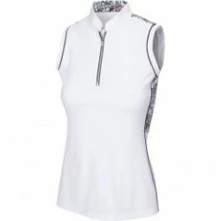 Greg Norman Mira Women's Sleeveless Zip Polo