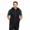 Adidas Statement Full-Zip Hoodie Vest -Golf Shoes Discount statement full zip hooded vest black hf6566 21 model