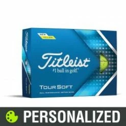 Titleist Tour Soft Personalized Yellow Golf Balls