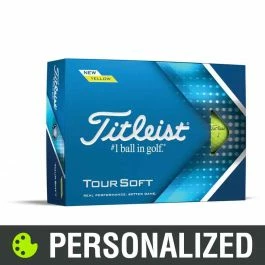 Titleist Tour Soft Personalized Yellow Golf Balls 3 Titleist Tour Soft Personalized Yellow Golf Balls