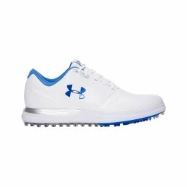 Under Armour Womens Performance Spikeless Golf Shoe - White/Mediterranean 3 Under Armour Womens Performance Spikeless Golf Shoe - White/Mediterranean